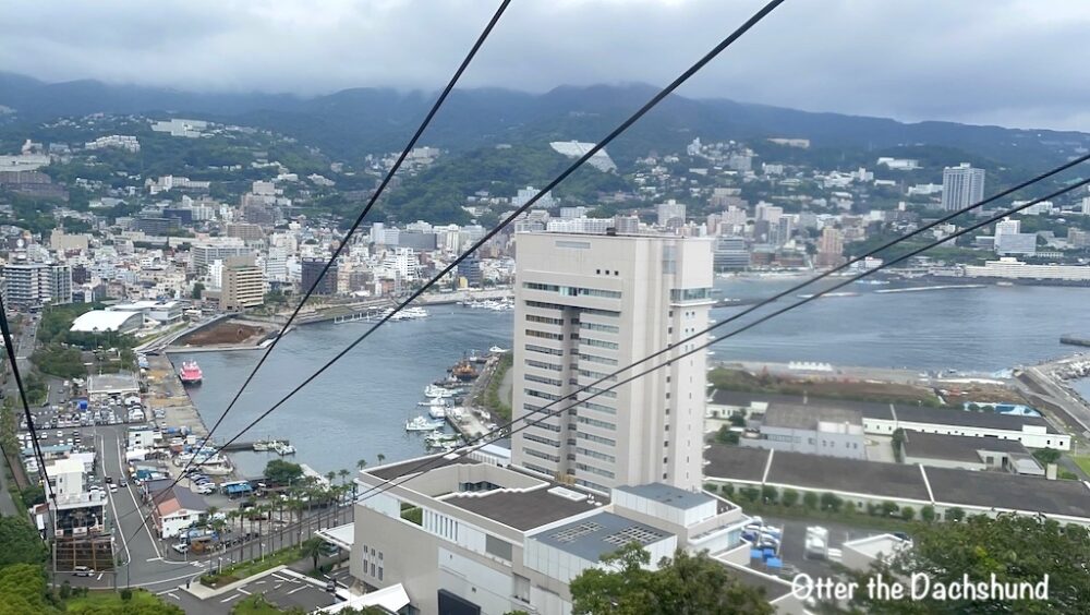 shizuoka_atami_travelwithdogs_熱海_犬と旅行_犬連れ旅行_202208_熱海城_Atami Castle_view from Ropeway_ロープウェイからの眺め